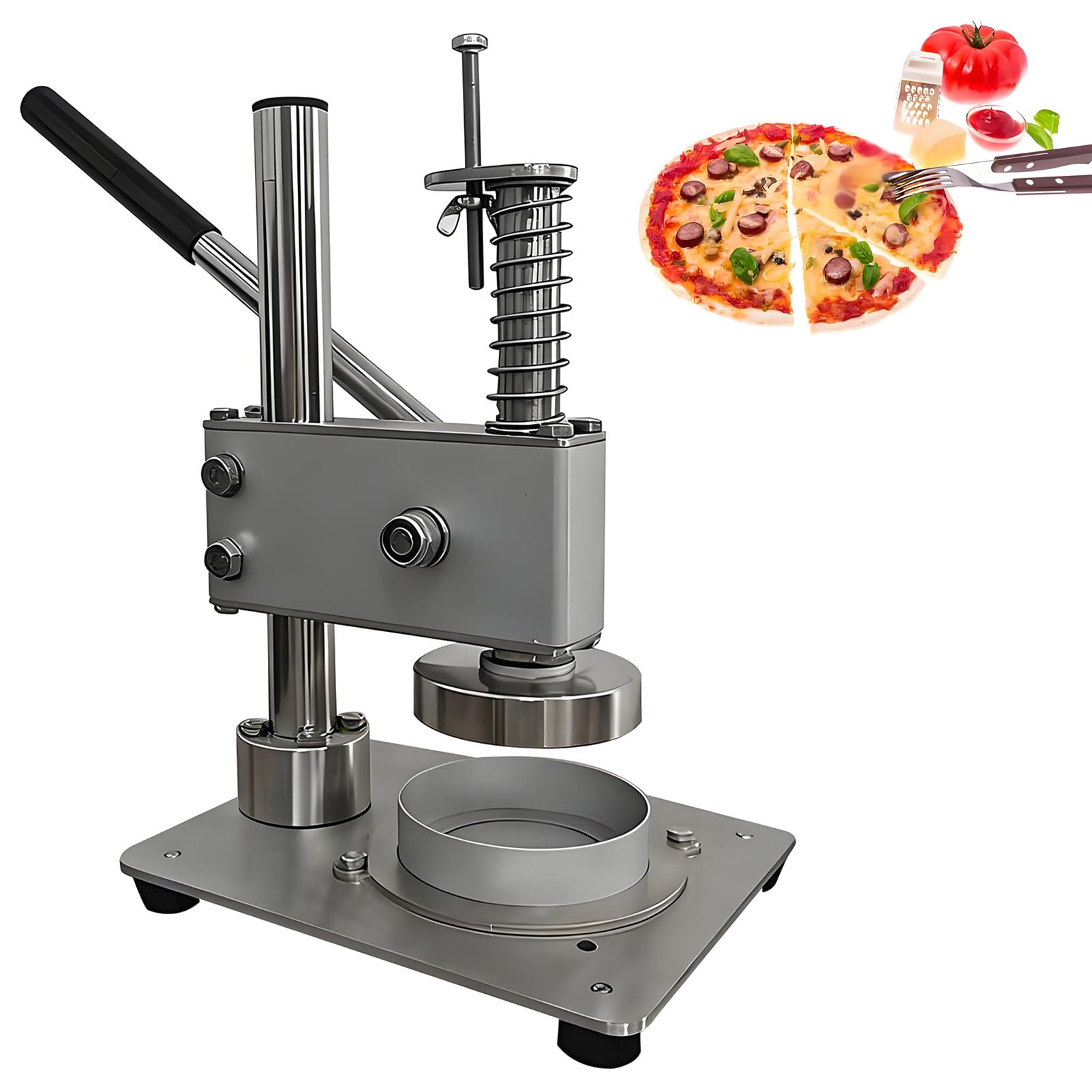 EpyGnom Manual Egg Tart Shell Press Machine, Tartlet Shell Molding Forming Machine, Food Grade Stainless Steel Stable Base, for Uniform Egg Tart, Pie, Tartlet, Muffin Base Making 20