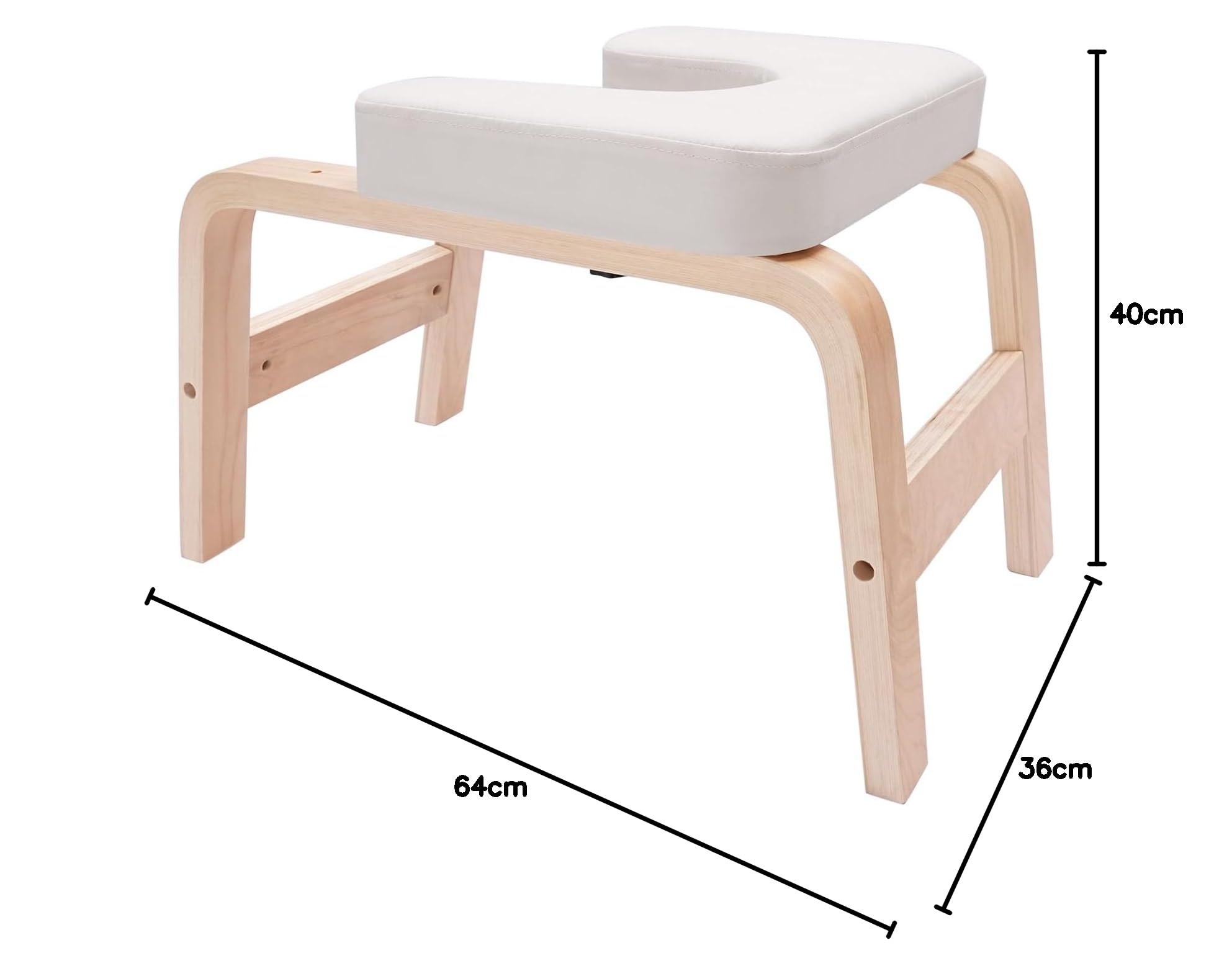Yoga Banc d'inversion pour tête de yoga – Charge maximale 200 kg – Fabriqué à la main pour soulager le stress, améliorer le sommeil et la digestion