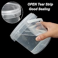 Vista 4 de ZOFORTY 20 recipientes de limo de 50 onzas con tapas y asas, contenedores de plástico de almacenamiento de 50.7 fl oz, estuche de almacenamiento