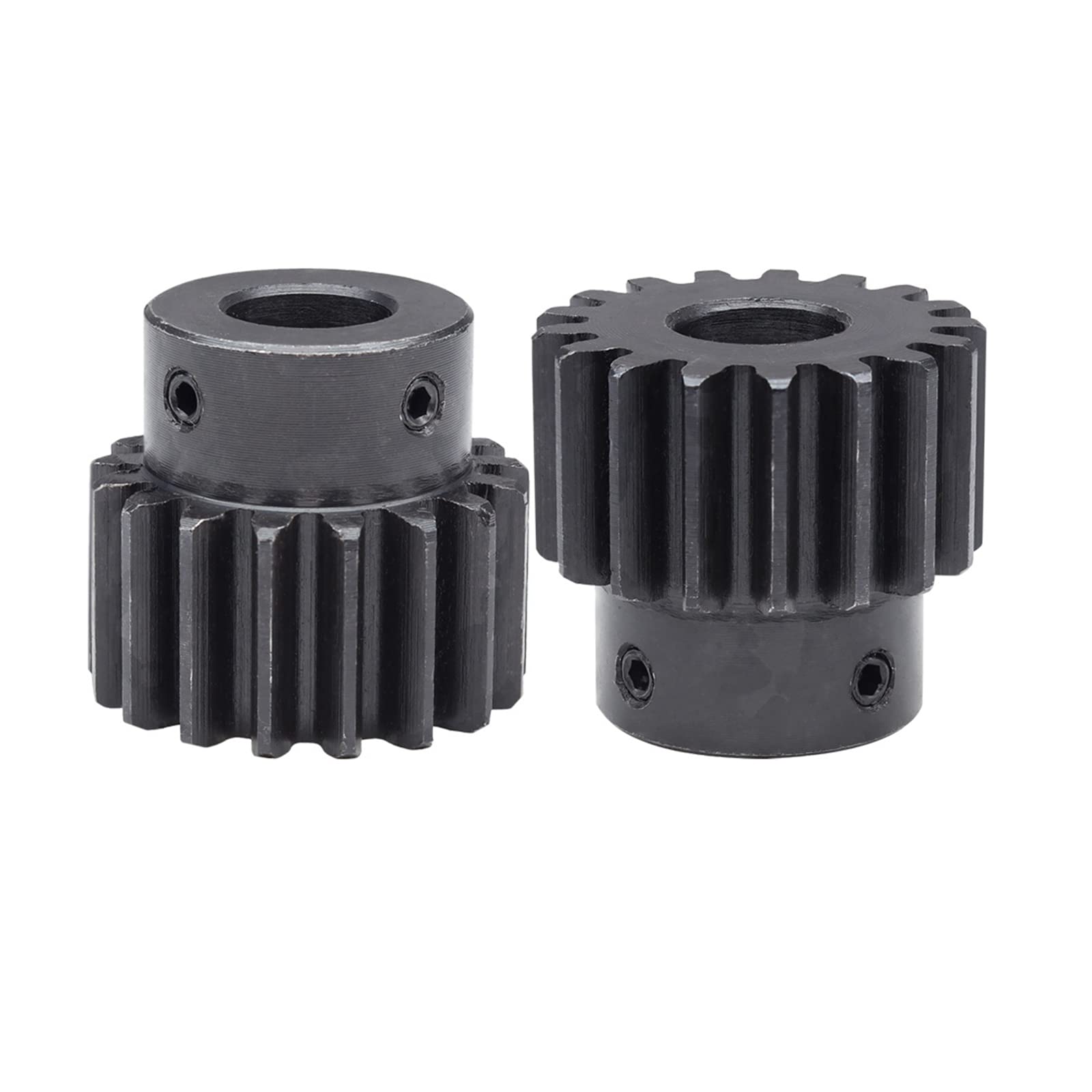 Juego de engranajes de piñón, 1 pieza, 2 módulos, 16/17 dientes, engranaje recto de acero al carbono con plataforma escalonada, engranajes rectos de transmisión de potencia for cremalleras de engranaj