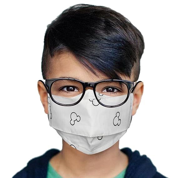 Milano Home 3-Pack Kids Face Mask, Reversible, Reusable, Washable, 7 Layer Protection with Adjustable Ear Straps, 3 Layered Skin Friendly Cotton Fabric, Fits Kids Ages 3-10, BFE > 97% (TESTED & APPROVED)