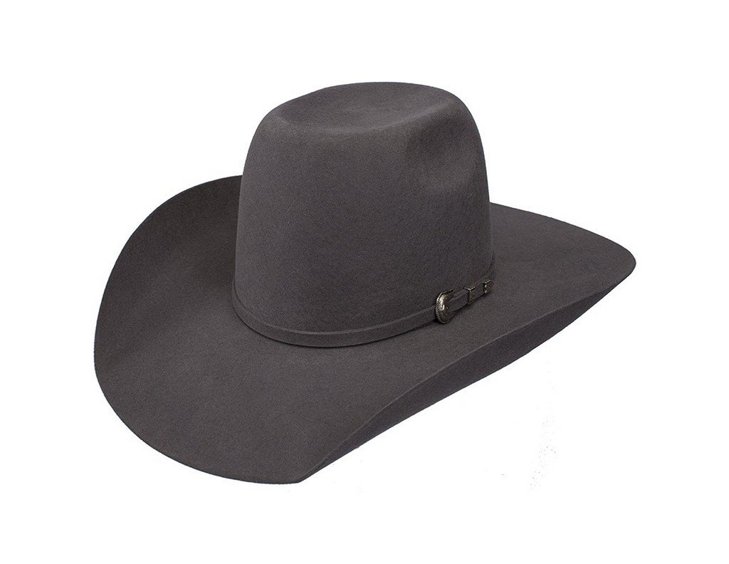 ResistolBoys Kid s 2X Pay Window 4 Brim Pre Creased Cowboy Hat OS Grey