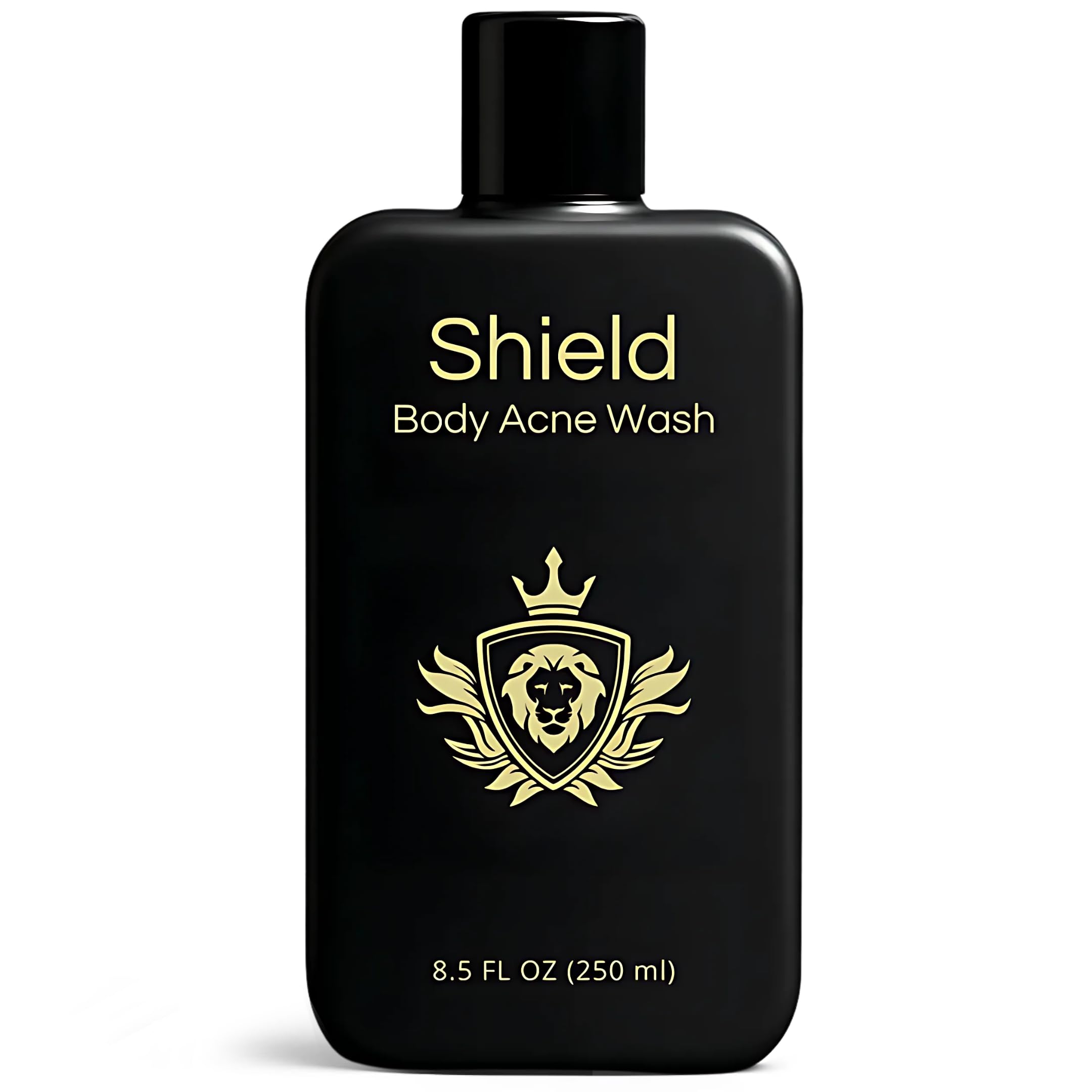 Shield Mens Acne Body Wash for Back Chest Shoulders - 4 Benzoyl Peroxide Body Wash Clears Breakouts Acne
