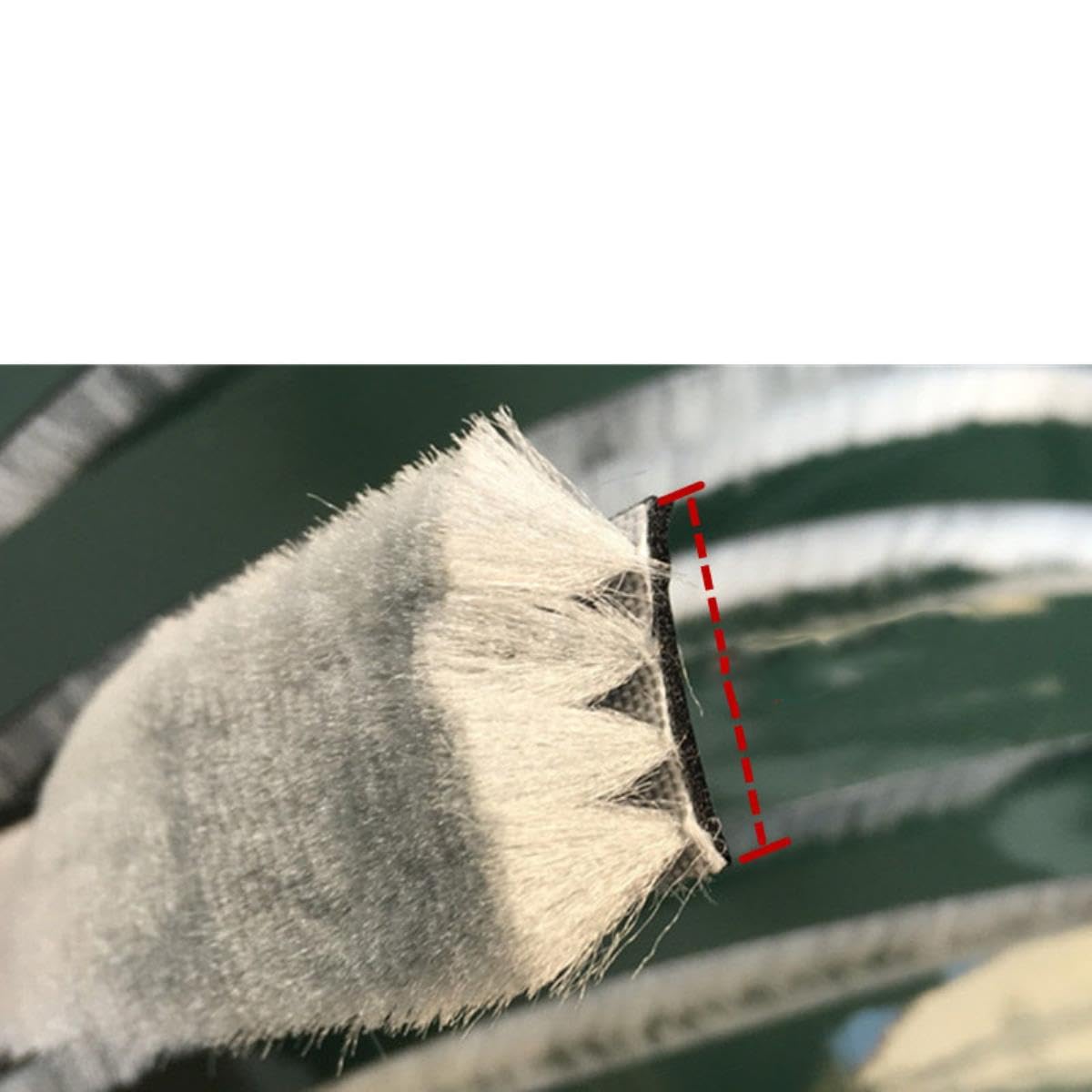 5 mètres auto-adhésif d'étanchéité coupe-vent brosse bande pour maison porte fenêtre isolation phonique bande joint élargir 20 mm brosse bande-11x7