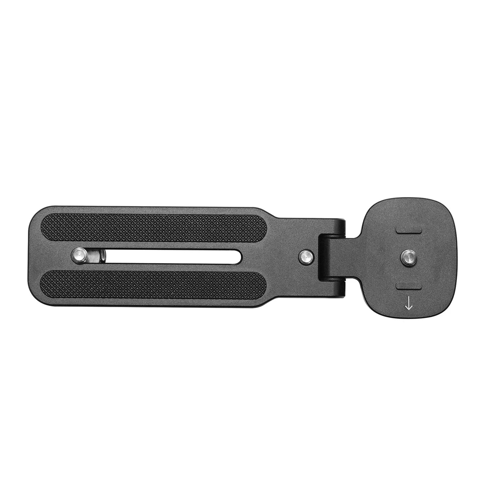 Placa de descarga universal con tornillo doble de 1/4 de pulgada para soporte de sistema de montaje AcraTripod, soporte de aluminio para estudio