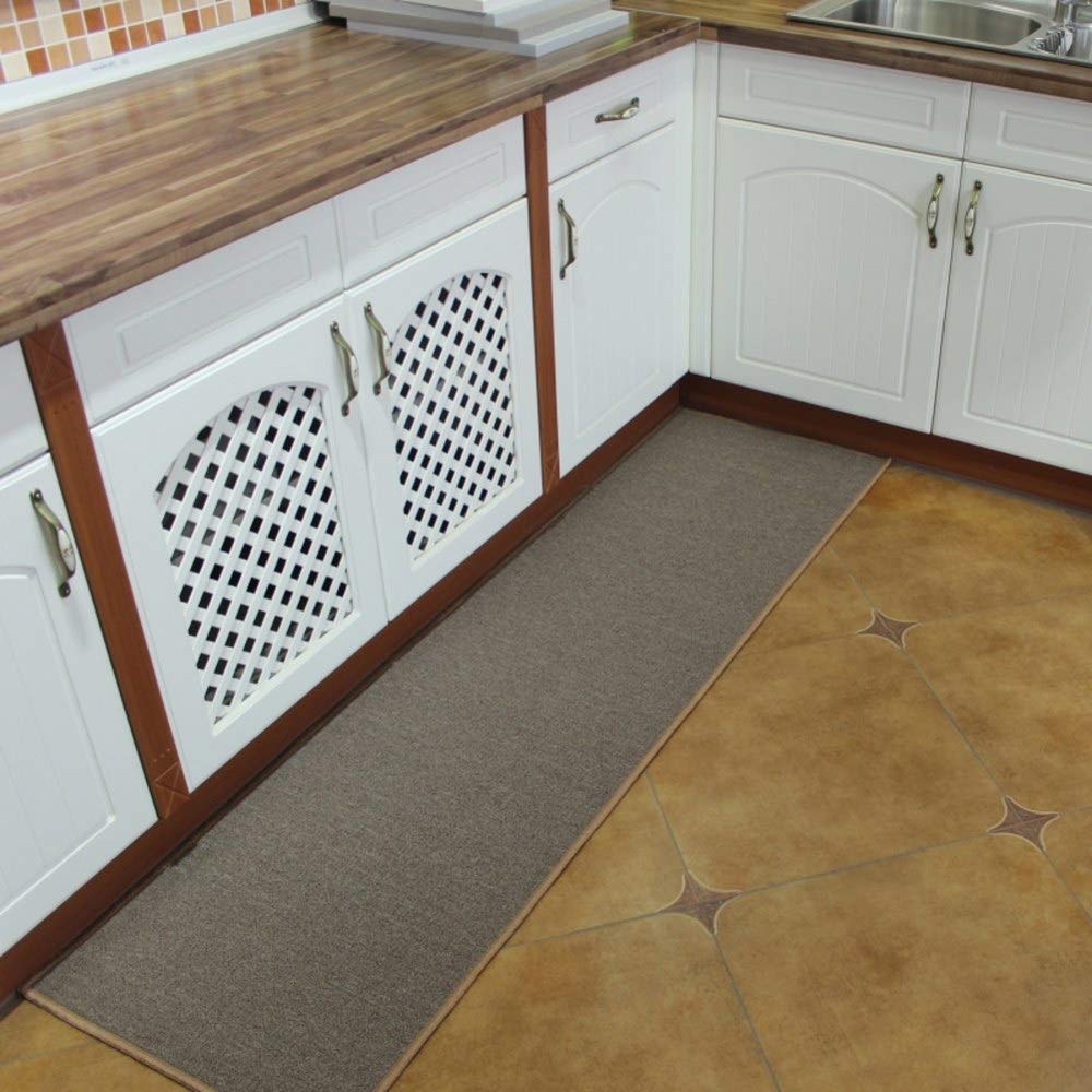 Rectangular Kitchen mat, Non-slip Absorbent Home Carpet Rubber backing Kitchen Carpet Decoration Doormat Runner Rug,B-50x180cm(20x71inch)