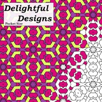 Paperback Pocket Size Delightful Designs: Relaxing On The Go Mini Coloring Book For Adults Book