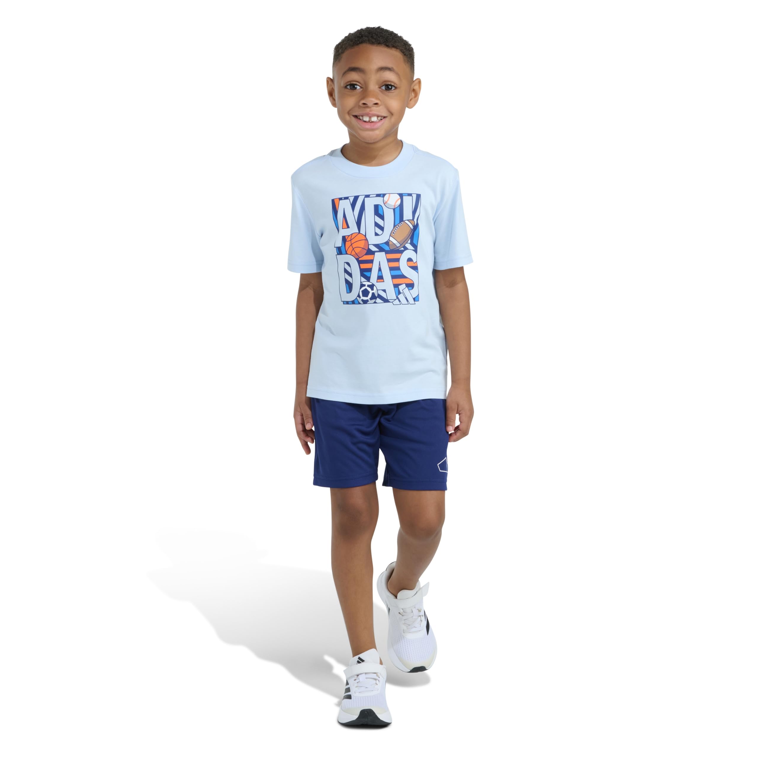 boys 2-Piece Graphic Tee and Short Set