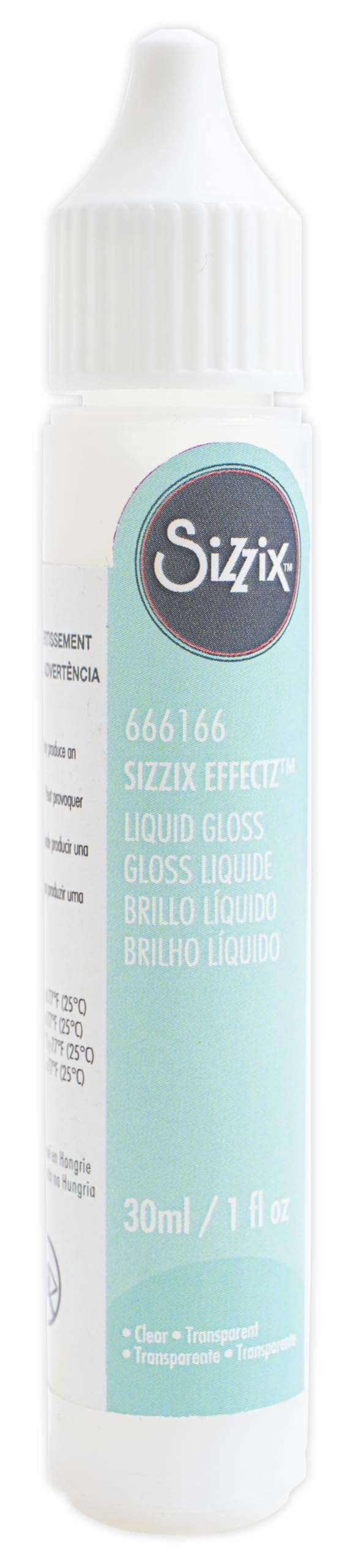 Sizzix Effectz Liquid Gloss 30ml | 666166 | Papercraft Scrapbooking Flower Making Journaling and More, One Size