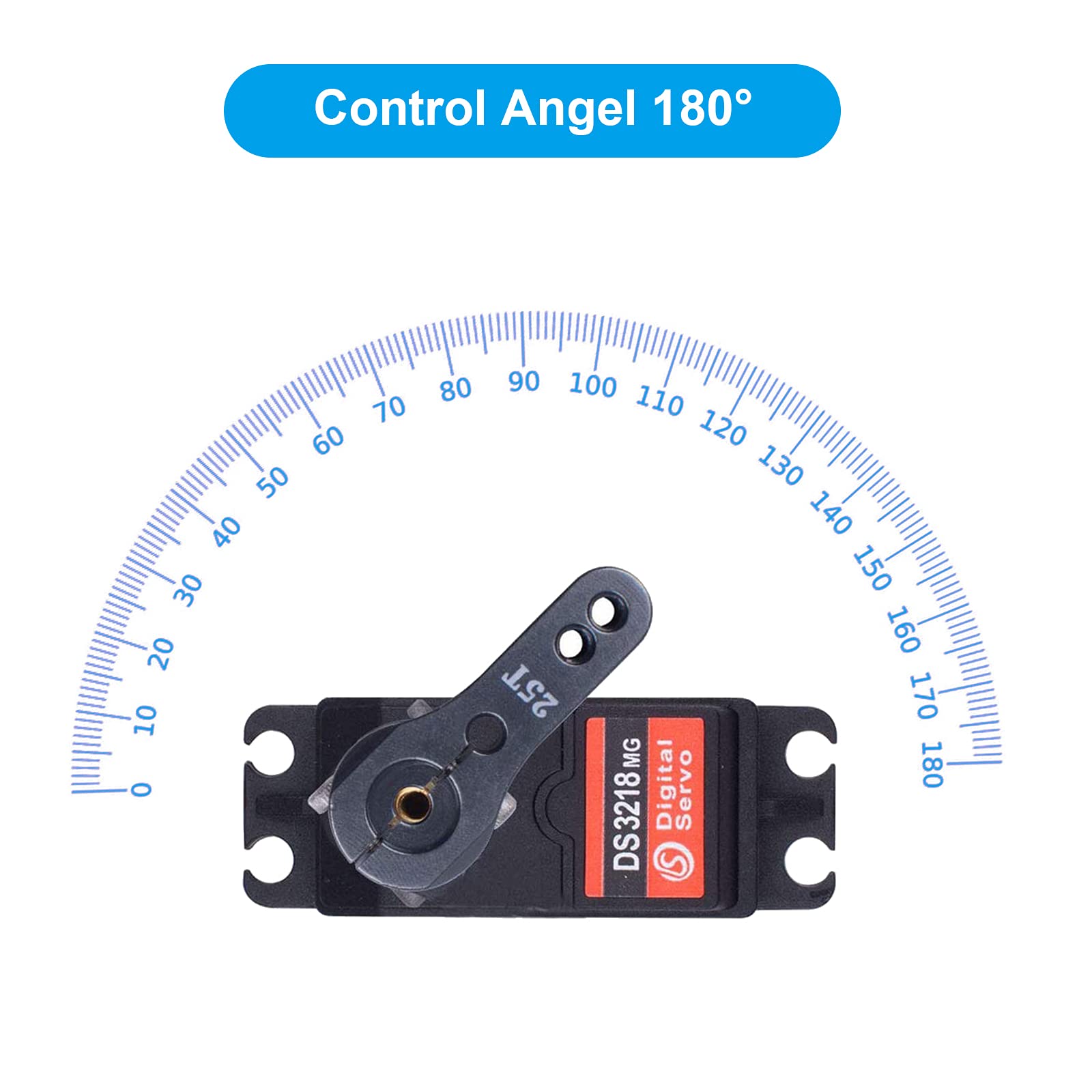 RUIZHI 60KG RC Digital Servo DS5160 Metal Gear Coppia Elevata Impermeabileper High Torque Servo per 1/5 Redcat HPI Baja 5B SS RC Auto compatibile SAVOX-0236 LOSI XL 5T (180 °)