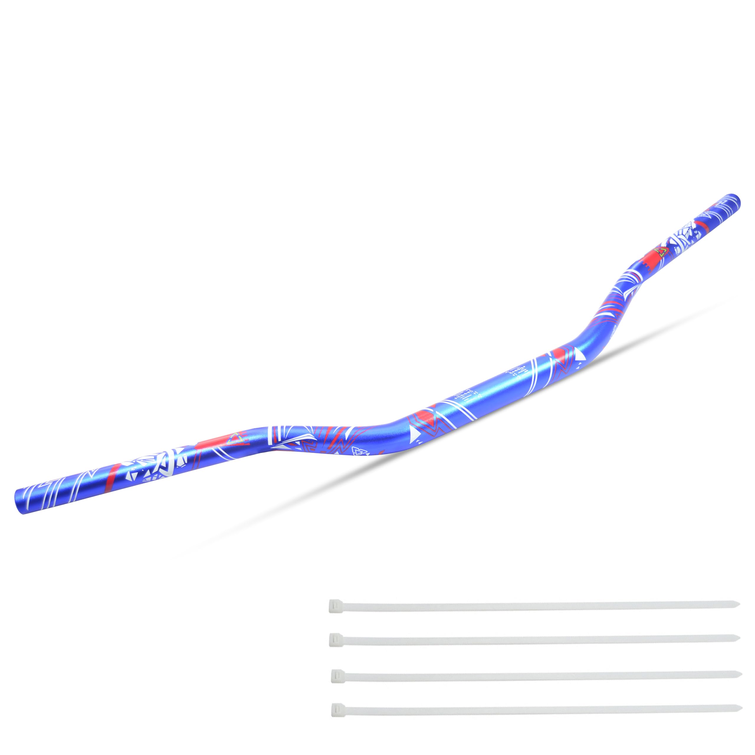 JXPANG Universal 28mm 1/1/8" Dirt Bike Handlebars, Upgraded Pit Bike Handlebar for Motocross CRF YZF KXF KLX RMZ DRZ Pit Dirt Bike ATV Quad (Blue)