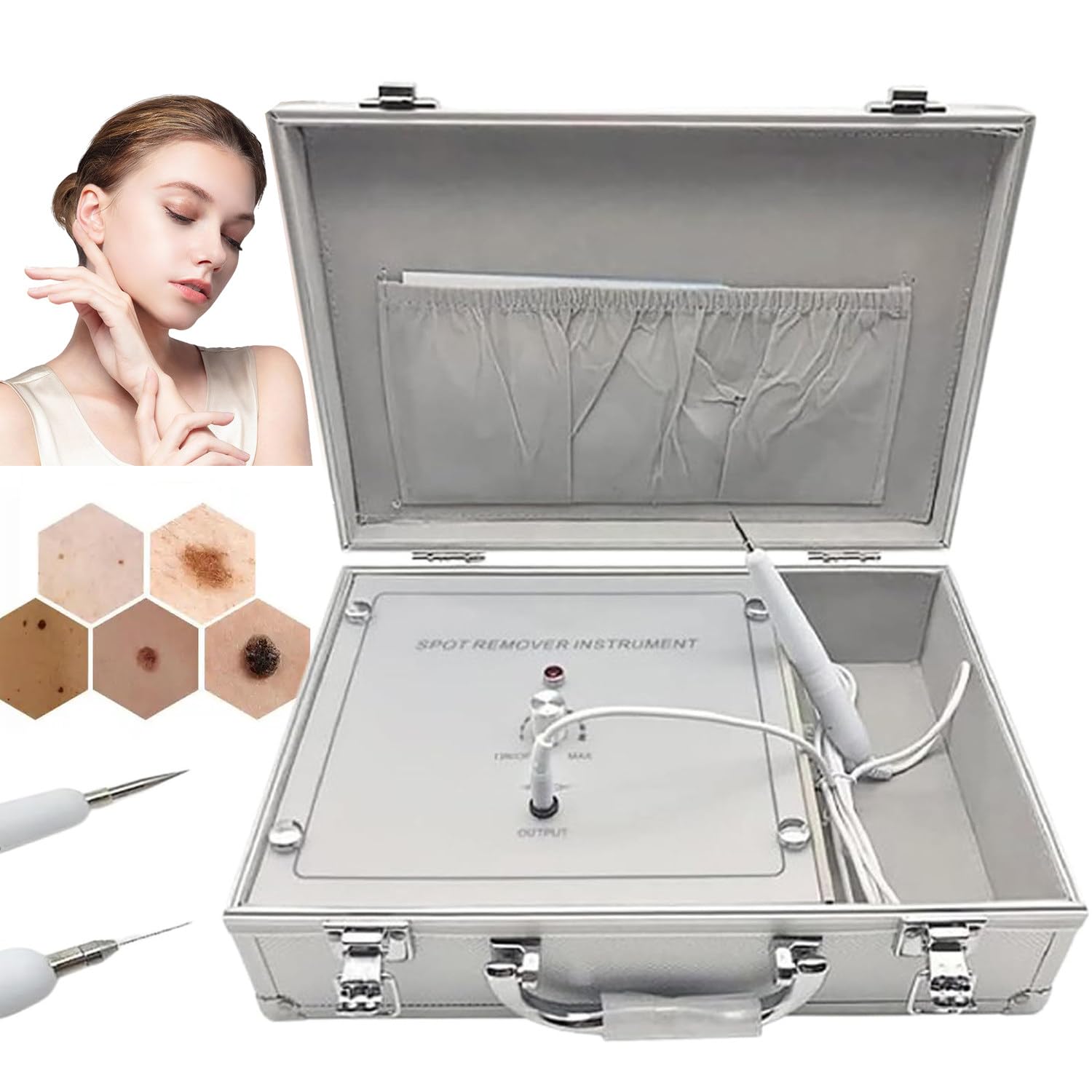 Skin Plasma Pen zur Entfernung von Maulwürfen und Flecken - 10 einstellbare Intensitätsstufen zur Entfernung von Warzen, Sommersprossen und Granulation auf Gesicht und Körper