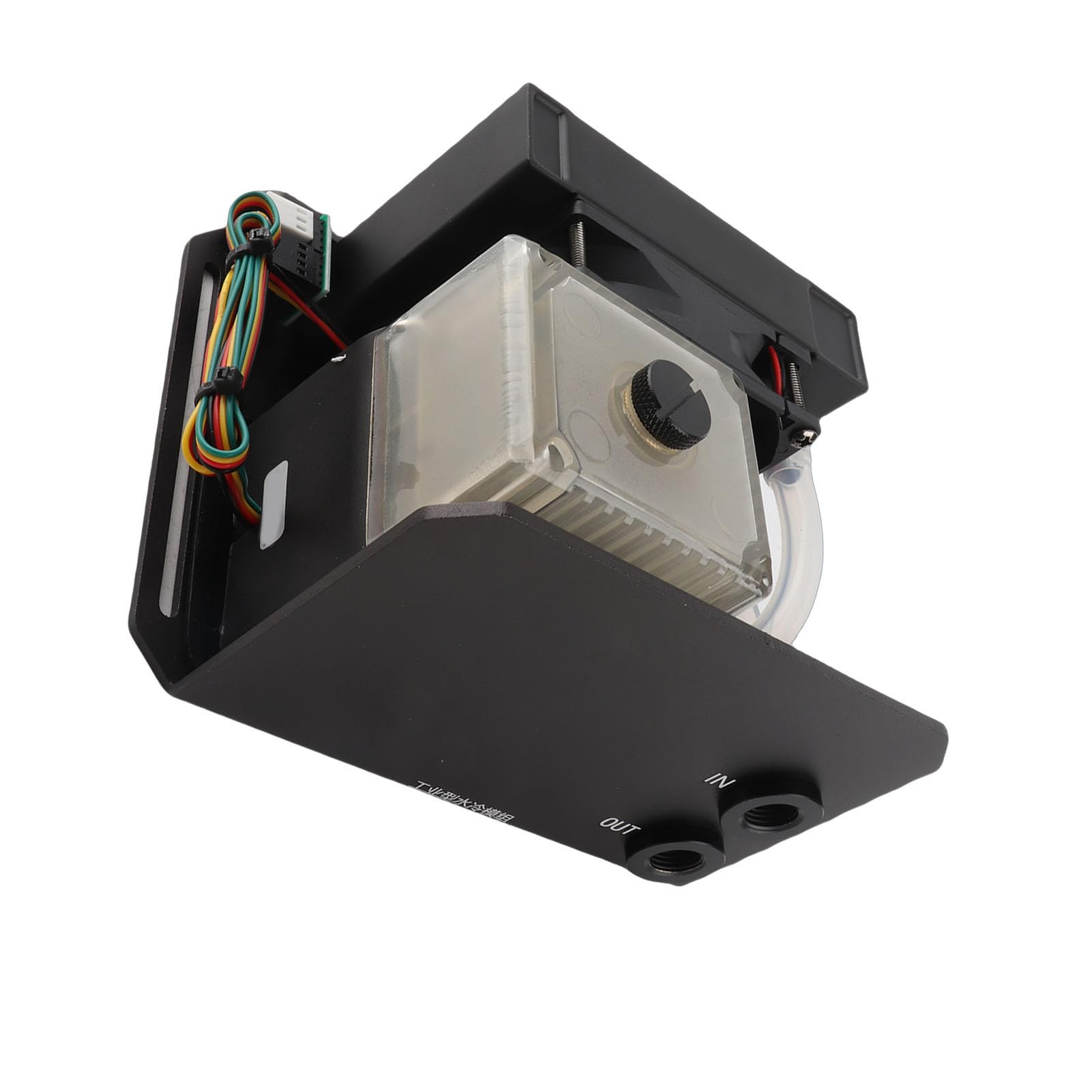 Bomba de Refrigeración por Agua para PC ABS y Metal Bomba de Agua para Computadora Puerto 450L 4 Pines G1 4 Tubos Roscados para CPU GPU Sistemas de Refrigeración Líquida Juegos