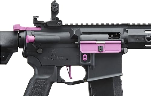 Vista 76 de Lancer Tactical Gen 3 Polímero ligero y duradero M4 Airsoft MLOK AEG con tapa media de alta velocidad con disparador rápido programable