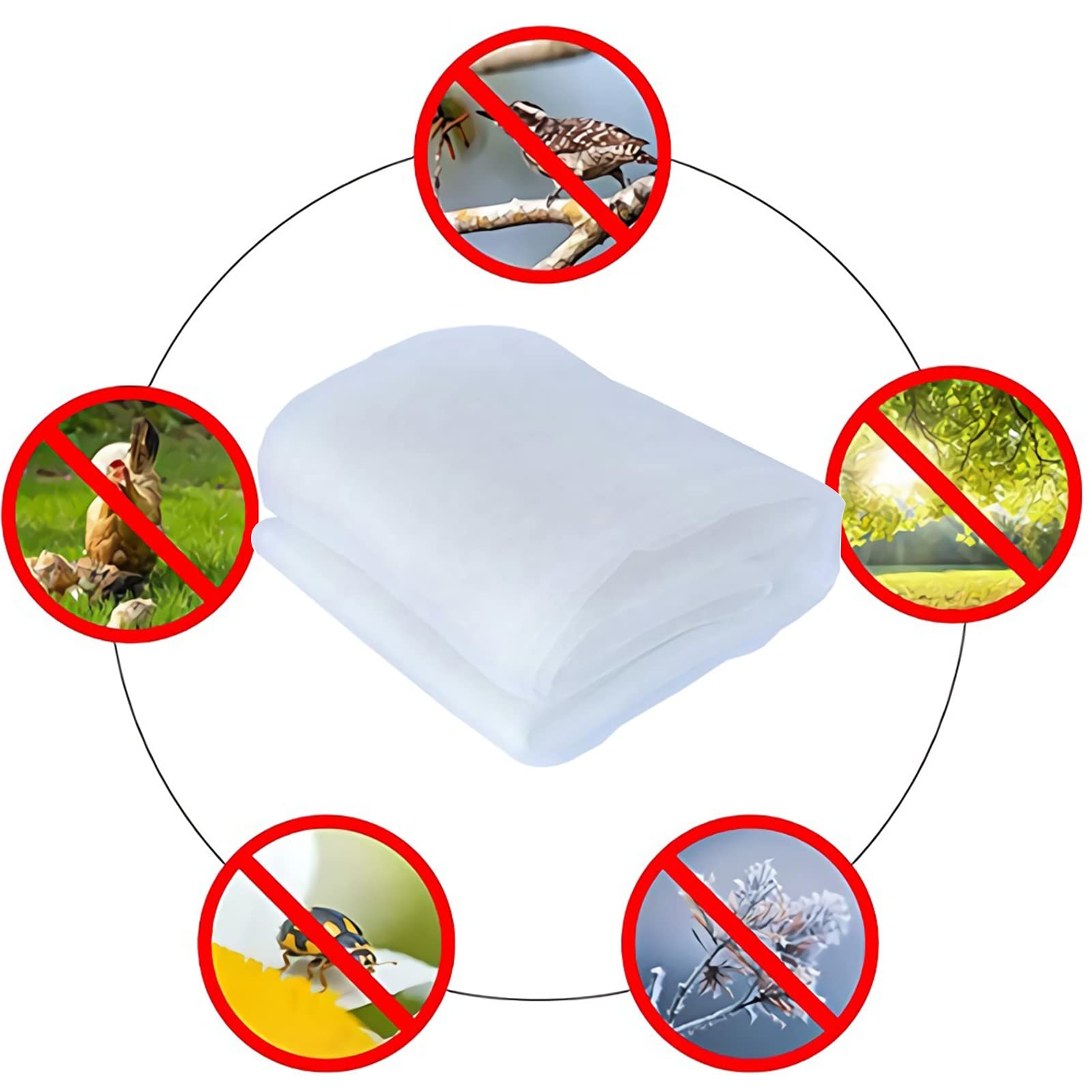 Rete per insetti a maglie strette， Garden Netting 4x7m for Vegetables Plants Fruits Flowers