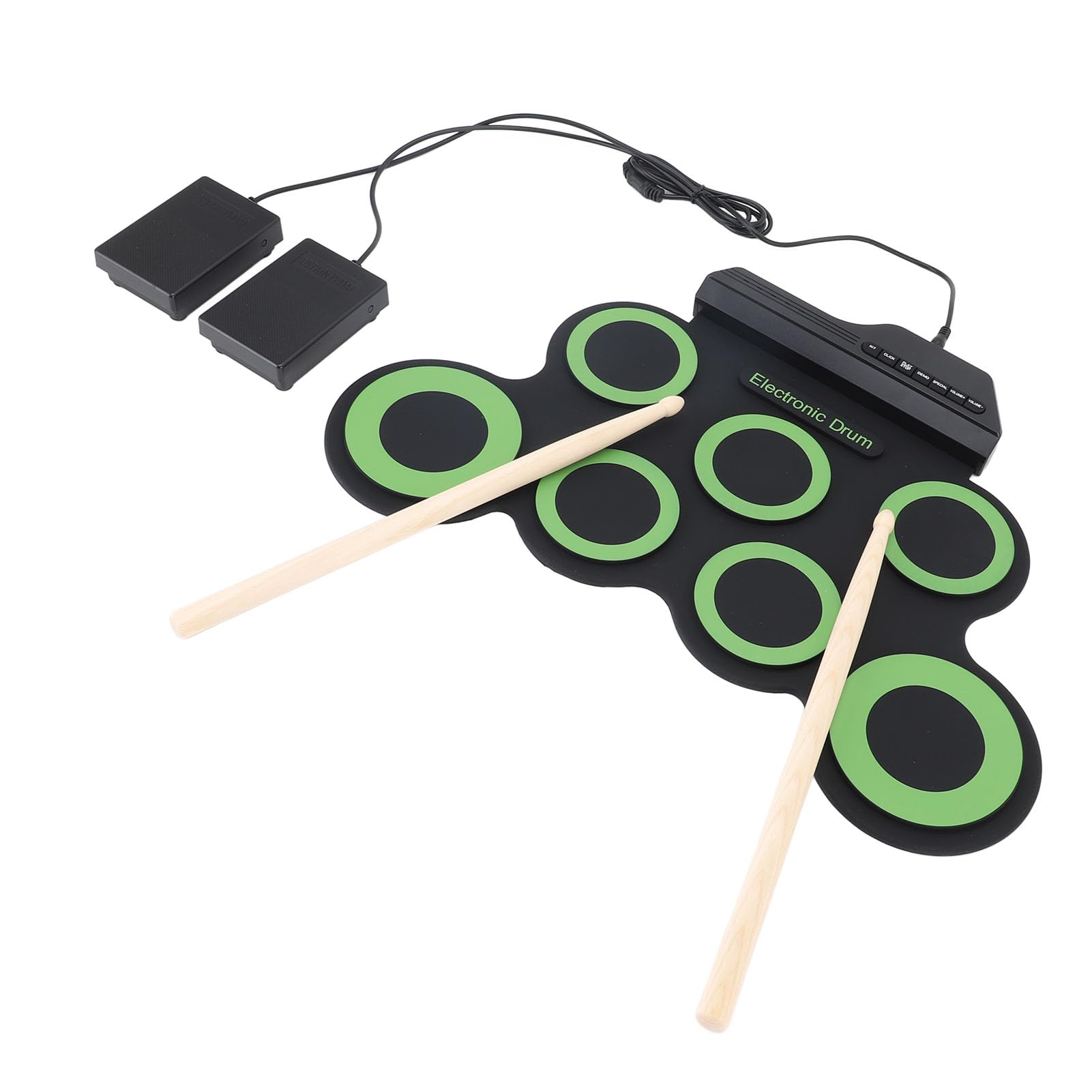Batteria elettronica con qualità sonora realistica per batteristi professionisti e principianti, vari stili musicali per sviluppare il ritmo, regalo ideale per bambini e adulti,