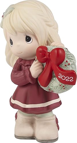 Miniatura 2 de Precious Moments 221001 May Your Christmas Wishes Come True 2022 Figura de porcelana de bisque fechada