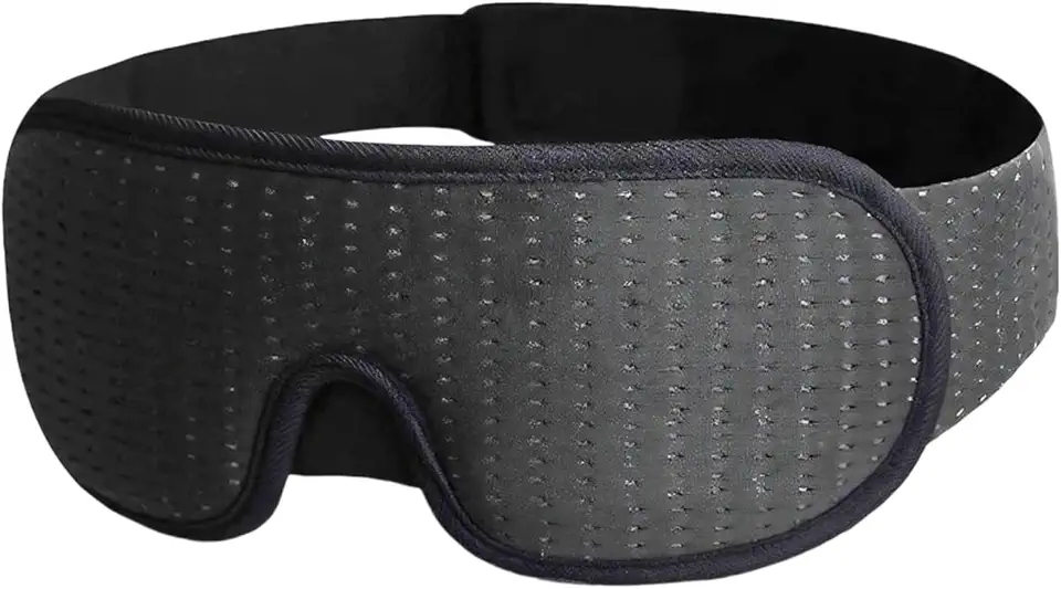 Máscara de Dormir 3D Anatômica Blackout – Bloqueio Total de Luz, Conforto sem Pressão nos Olhos, Ajuste Regulável, Ideal para Sono Profundo, Viagens, Insônia e Relaxamento