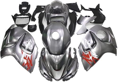 MC - Molde de inyección completo gris rojo para Suzuki 2008-2020 Hayabusa Gen2 GSXR 1300 GSX-R Molde de inyección de plástico ABS nueva carrocería