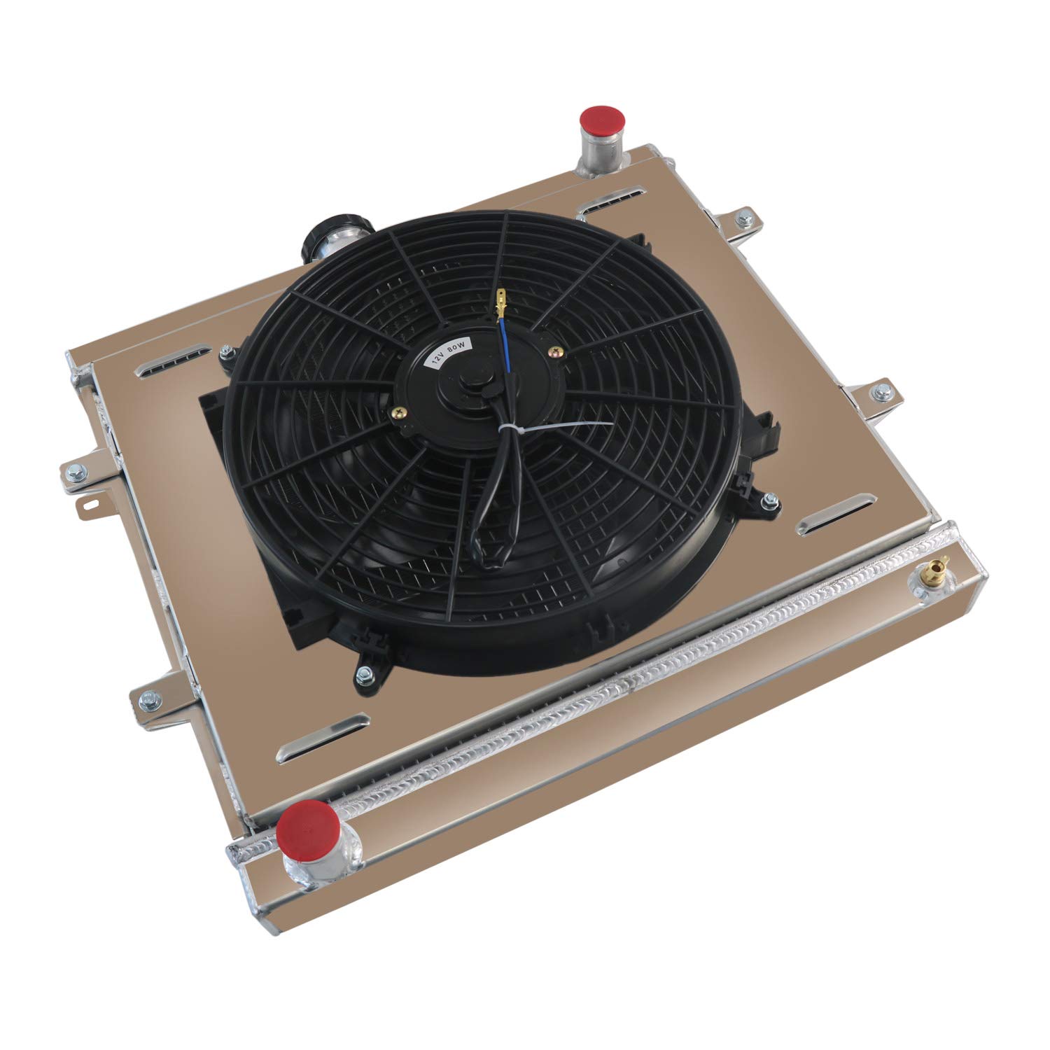 Amazon.com: ALLOYWORKS 3 Row All Aluminum Radiator Shroud Fan