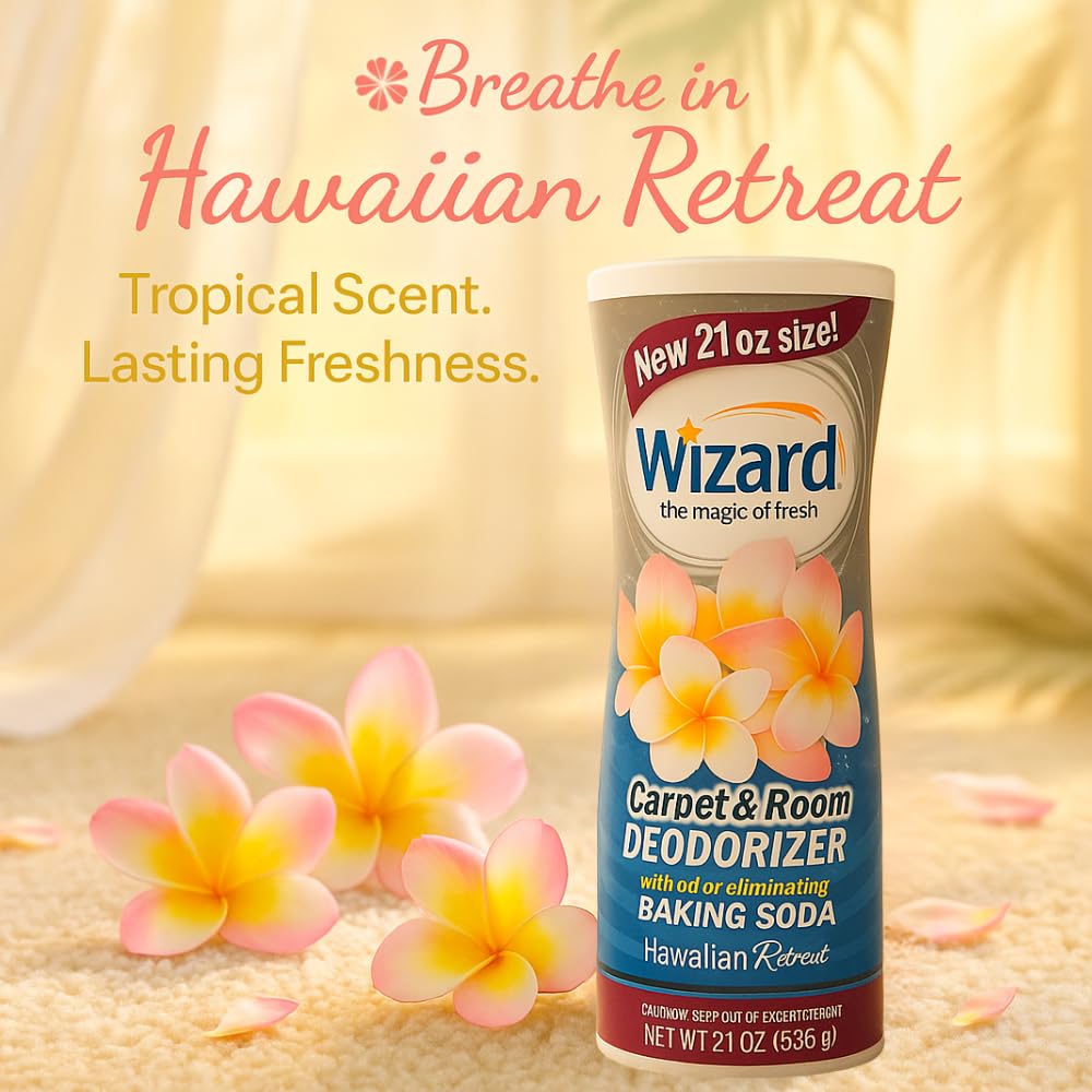 Amazon.com: Wizard Carpet Deodorizer with Baking Soda, Hawaiian