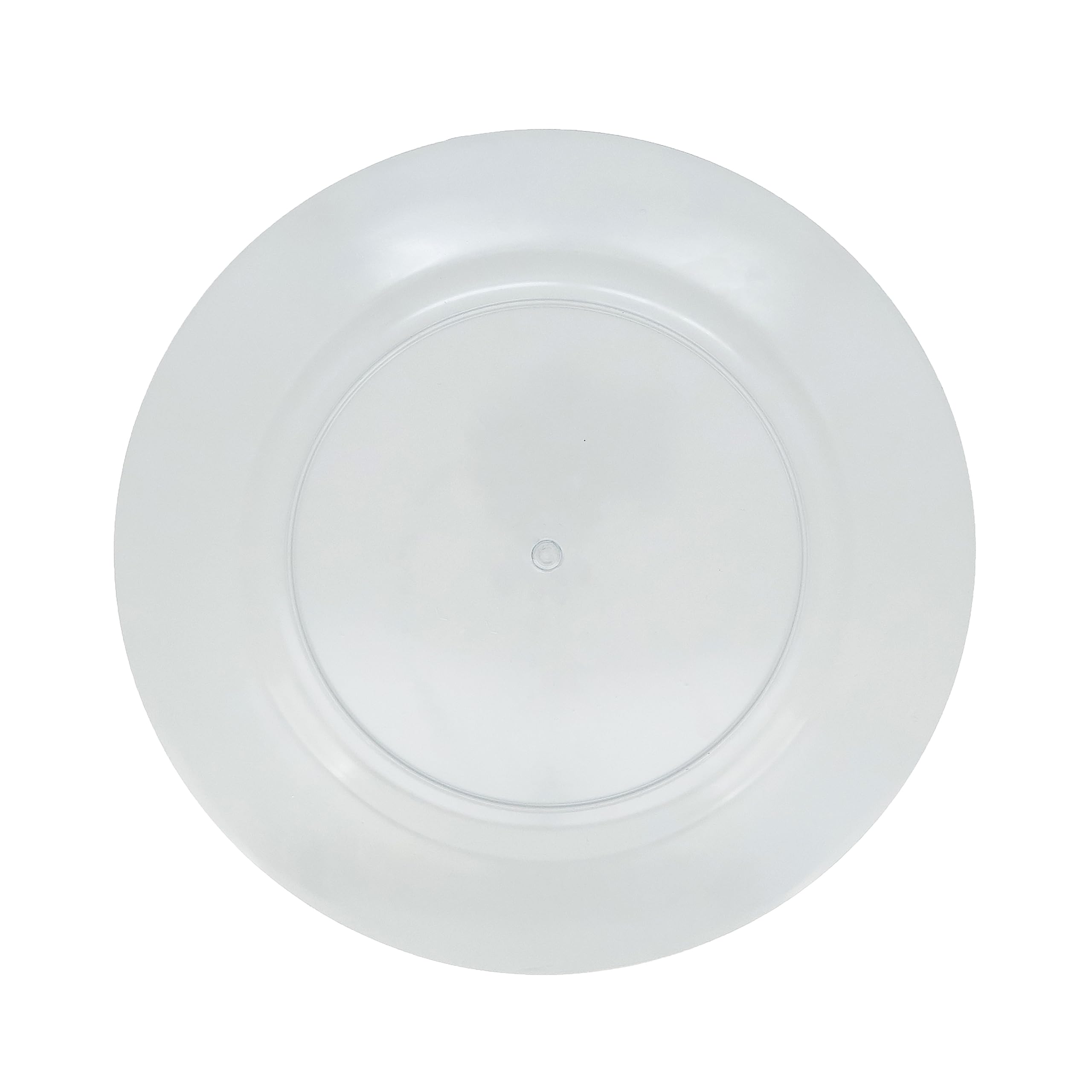 SARO LIFESTYLE Elegant Ceramic Look Charger Plate (Set of 4), Aqua, 13