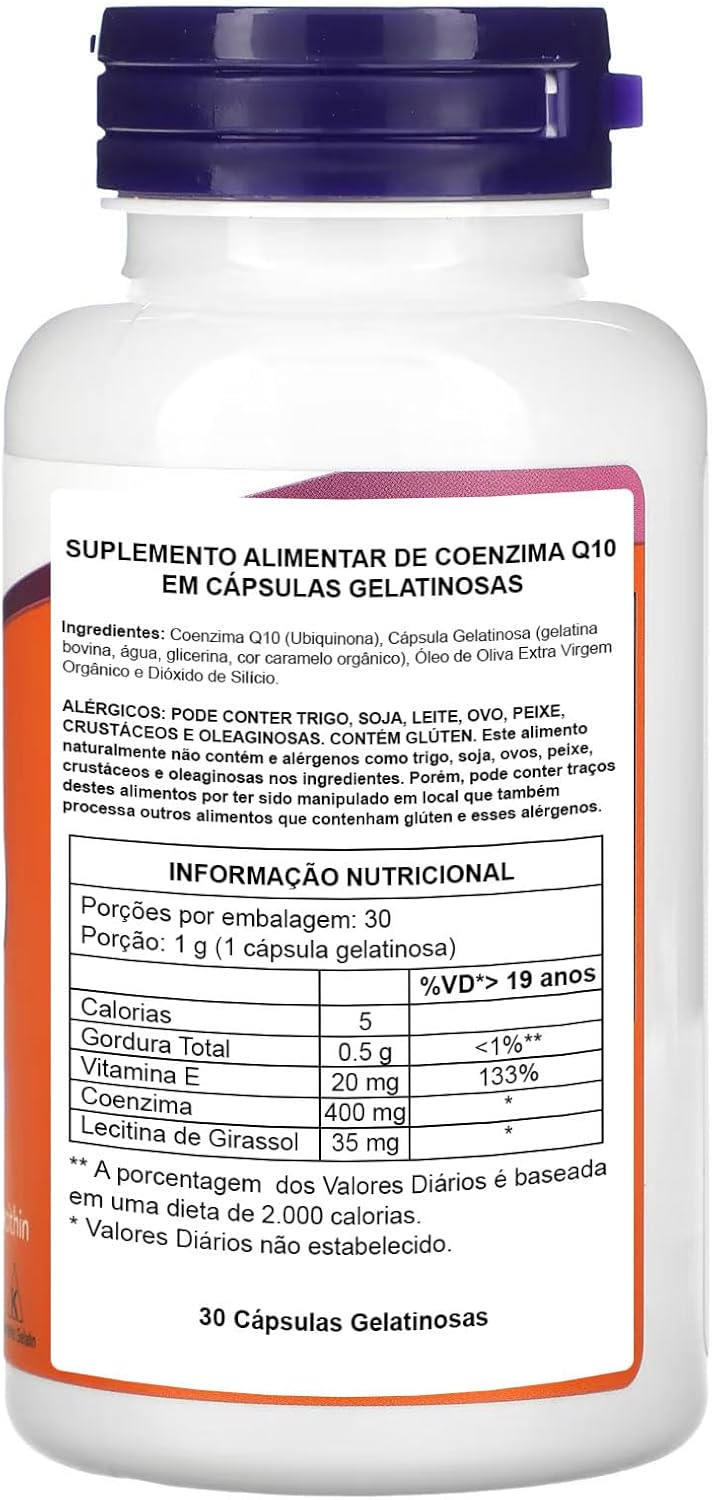 NOW Coq10 400mg, 30 Softgels
