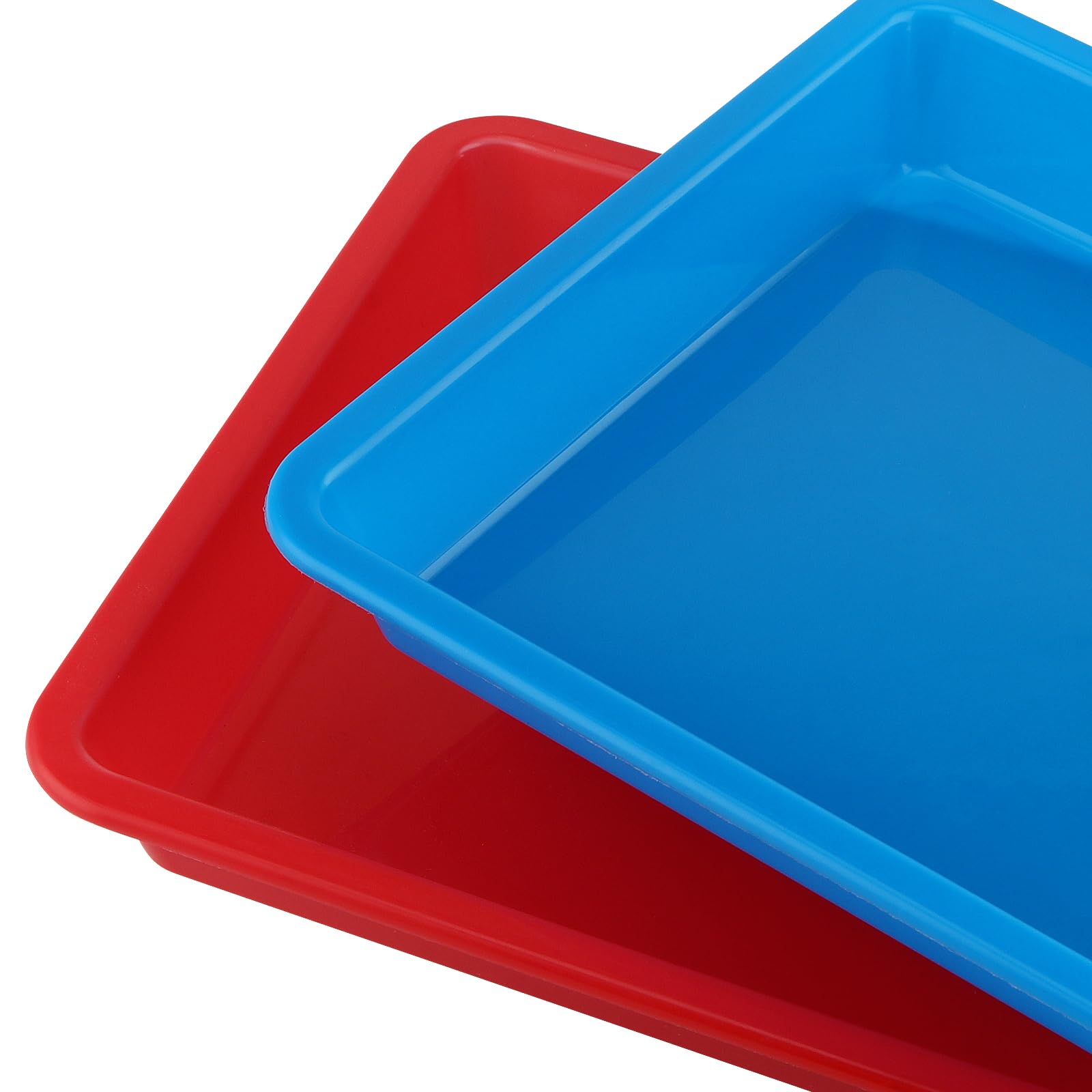 Set De 20 Bandejas De Plástico Multicolor Para Manualidades, 34x25x2.6 Cm, Organizador De Cuentas, Pintura Y Bloques