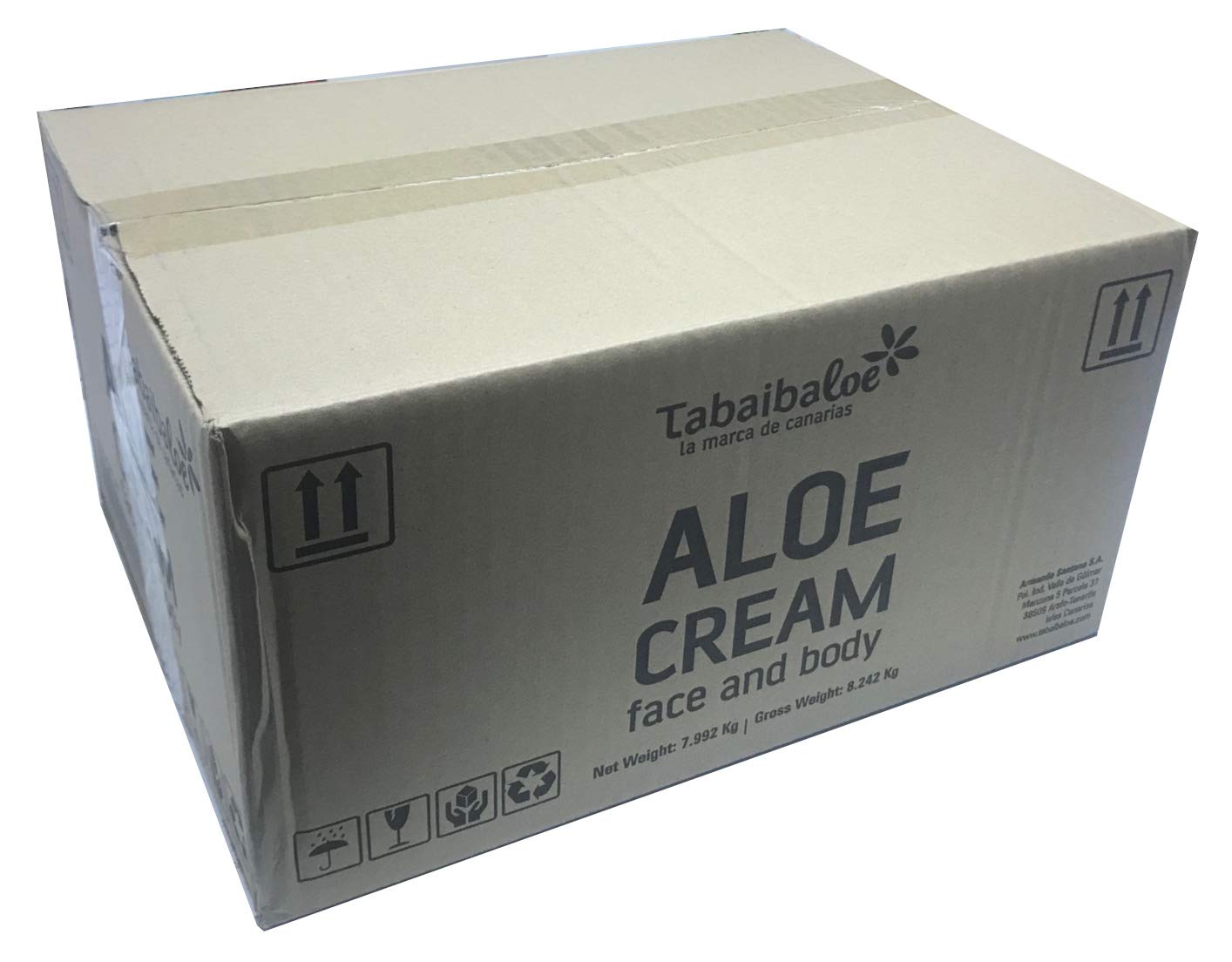 TABAIBA Aloe Vera Facial and Body Moisturizing Cream 100% natural Aloe from  the Canary Islands 300 ml x 24 units : Amazon.co.uk: Health & Personal Care
