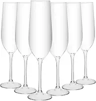 WOLFF - Conjunto 6 Taças para Champagne Crex 270ml Cristal