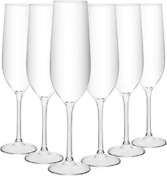 WOLFF - Conjunto 6 Taças para Champagne Crex 270ml Cristal
