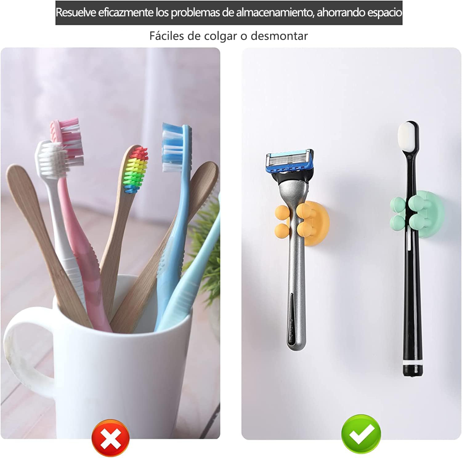 Cepillo Para Baño Soportes De Silicona Para Cepillos De Dientes