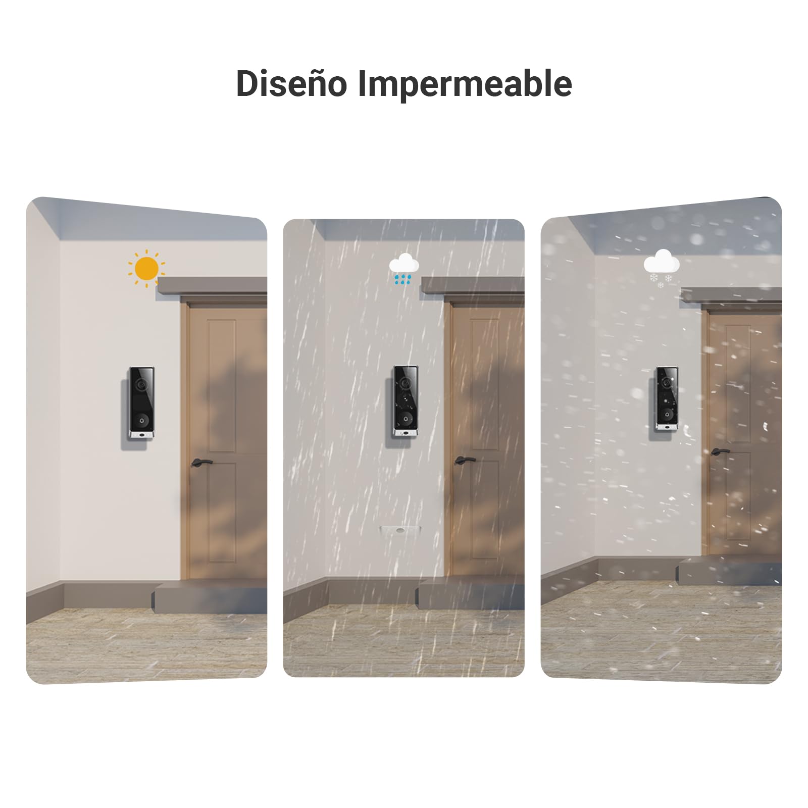 EZVIZ 6MP+2MP EP8 Ultra Timbre Inalámbrico Exterior Impermeable con Chime | Pantalla Interactiva con Videollamada, Detecta Persona/Paquete, Pre-Roll, 2 Baterías Recargables, 32GB eMMc Interno, Wi-Fi 6