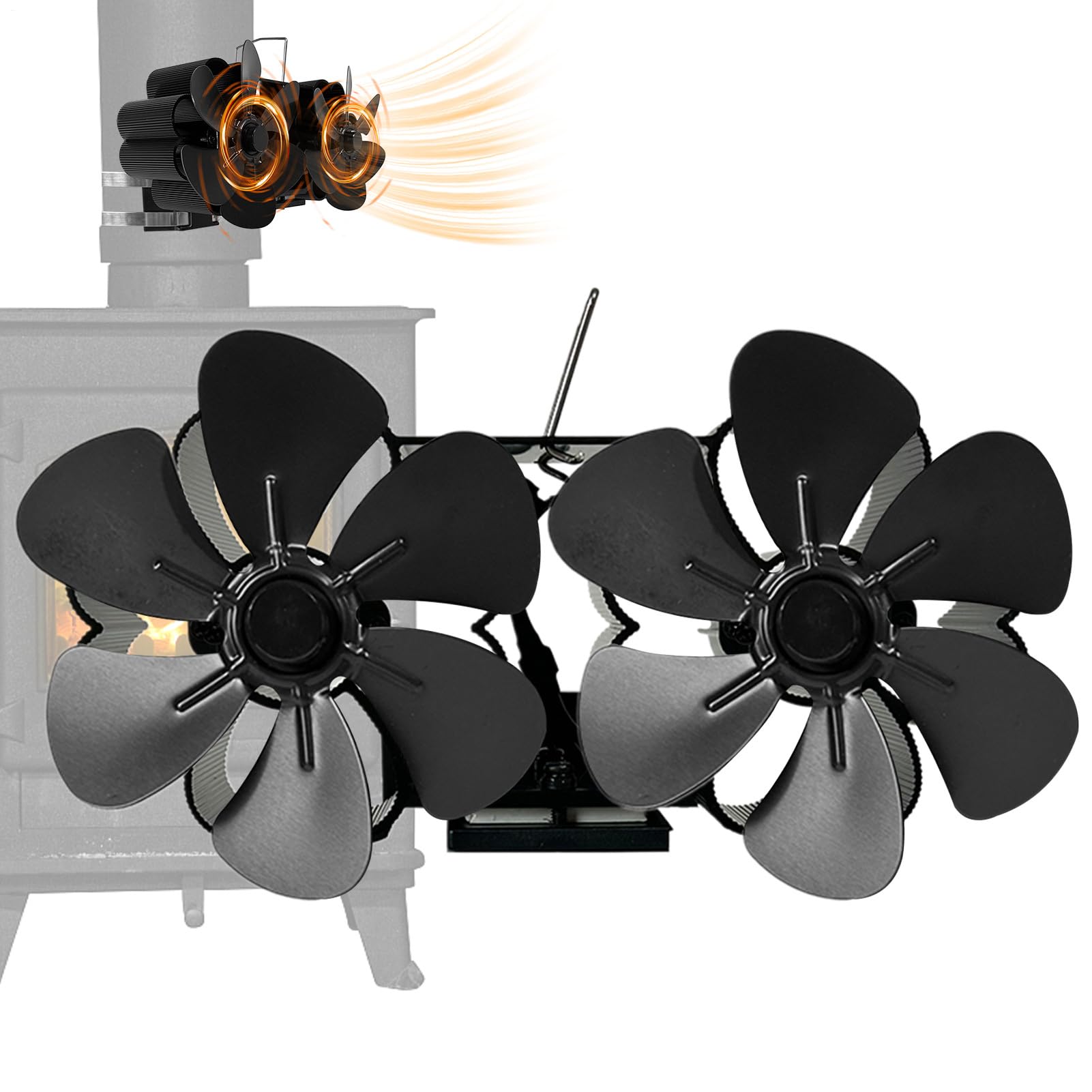 Ventilatore Per Stufa A Legna Protezione Da Surriscaldamento Ventola | Ventilatore Per Stufa A Pellet Ventilatore Termoelettrico Per Stufe A Pellet E Legna Alimentato