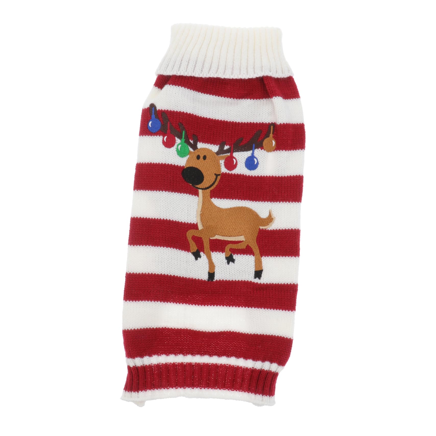 Pull de Noël pour chien et chat élan vêtement hiver doux habit rouge de fête POPETPOP