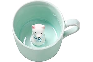 Charming Polar Bear 3D Coffee Mug: A Captivating Ceramic Companion