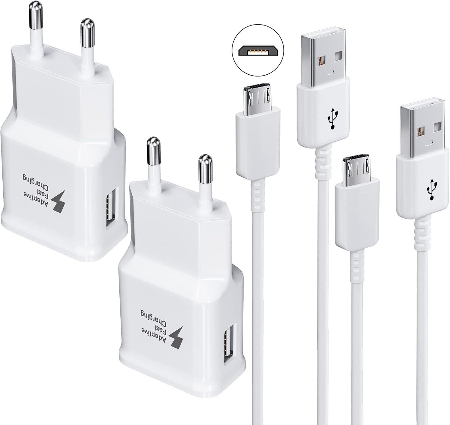 Kit Chargeur Adaptive Charge Rapide Compatible avec Samsung Tablette