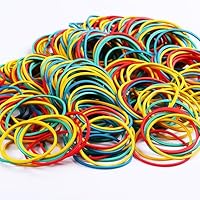 110 Stück Gummibänder, bunte Haushalts-Gummibandfarben, gemischtes elastisches Gummi, geeignet für Zuhause, Arbeit, Büro und Schule, unverzichtbare Gummibänder