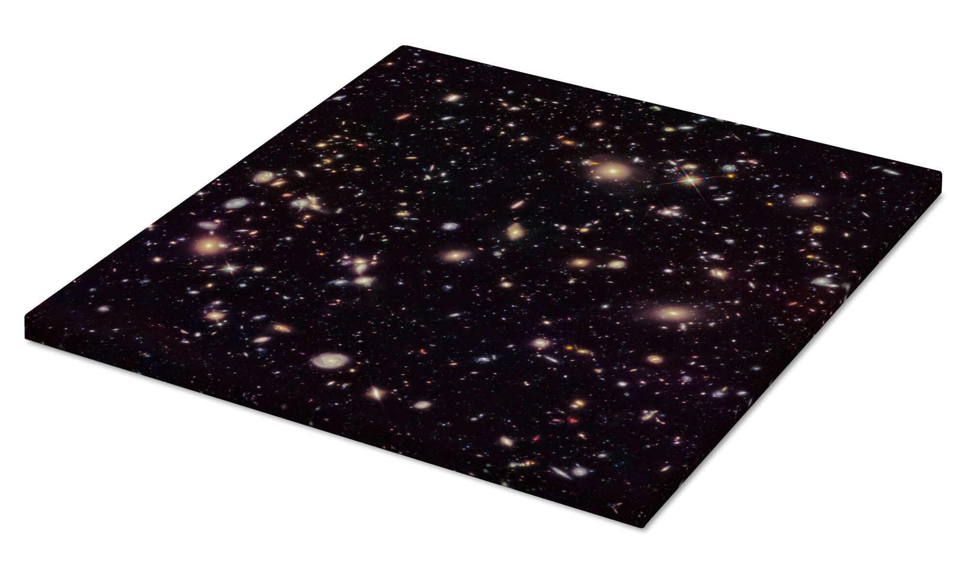Posterlounge Champ profond de Hubble Tableau sur toile de NASA 50 x 50 cm Noir Tableaux Décoration murale