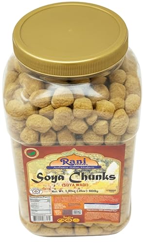 Miniatura 2 de Rani Soya Chunks Nuggets (High Protien) Vadi, 31oz (1.9lbs) 900g ~ All Natural, Salt-Free | Vegan | No Colors | Gluten Friendly | NON-GMO | Kosher |