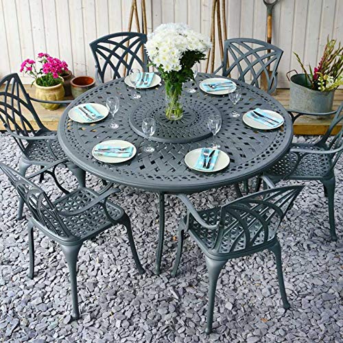 Buy Lazy Susan FRANCES 150cm 6 Seater Round Garden Table, Maintenance