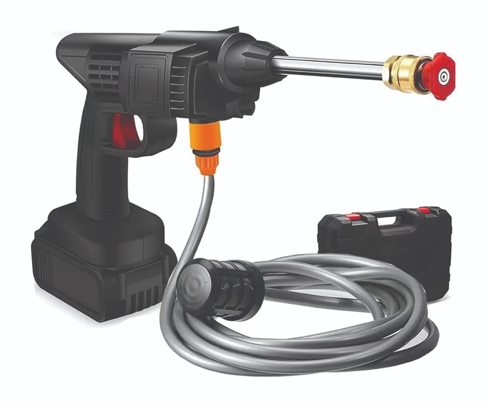 High Pressure Water Gun Portable Electric Washer High Pressure Water Pump Pressure Nozzle Tip Garden Cleaning Jet Foam Generator Nozzle