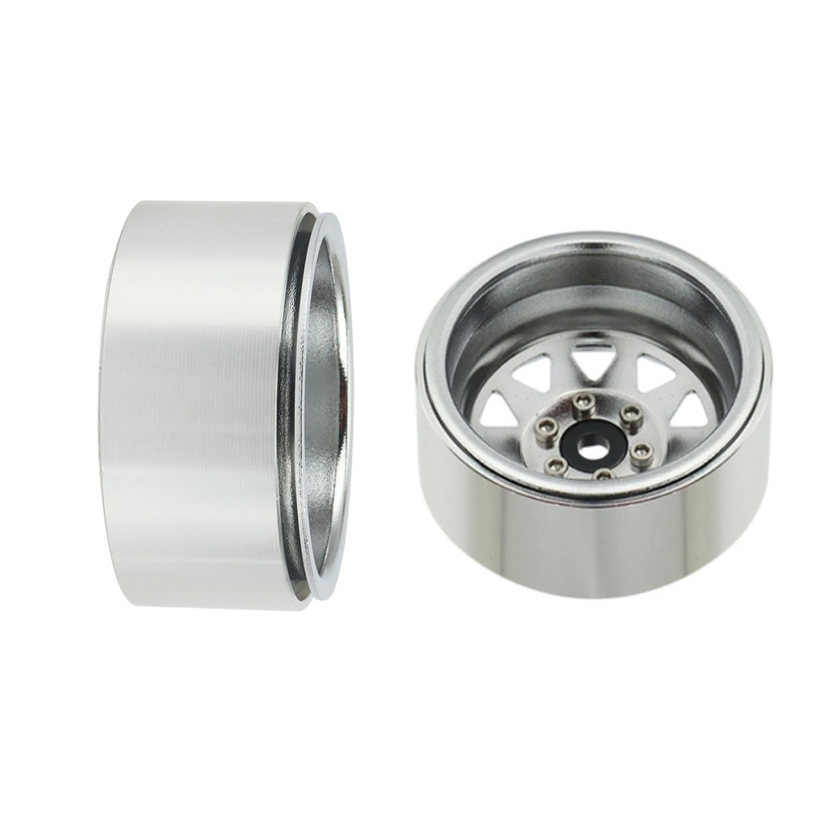Cerchioni per Auto telecomandati da 1, 9 Pollici, 4, 5 Slot, Parte modificata in Metallo per Camion da Arrampicata per Auto a, Forniture Decorative, Controllo cingolato, Ruota in Metallo