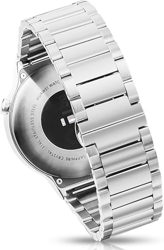 PINHEN Band Compatible with Samsung Galaxy Watch 3 45mm Galaxy Watch 46mm -22mm Stainless Steel Watch Strap Replacement Bracelet Compatible with