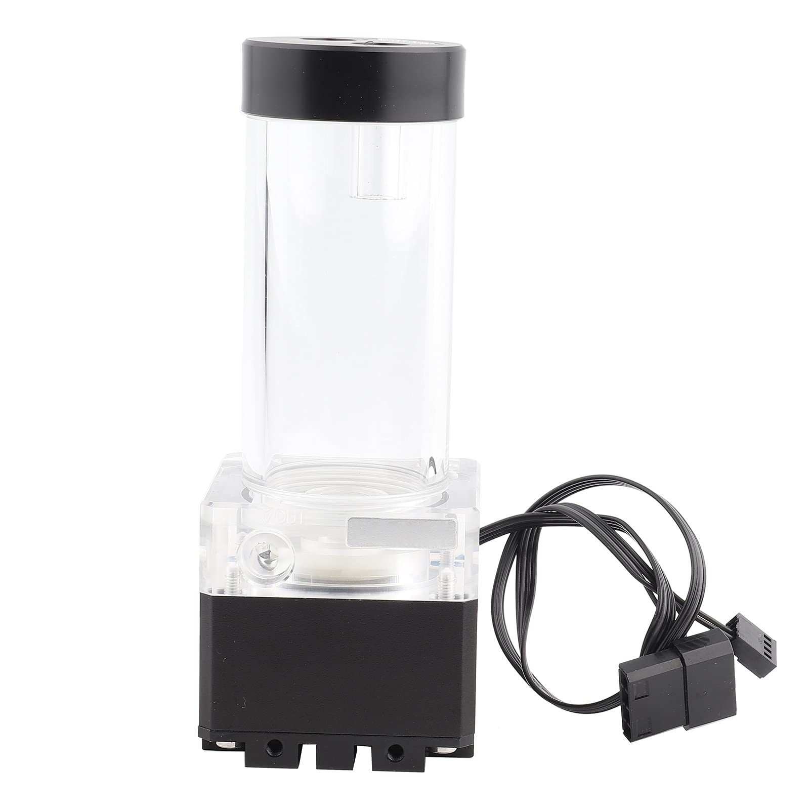 Pompe à eau d'ordinateur 800L/H avec hauteur de refoulement de 4 mètres en noir 17cm