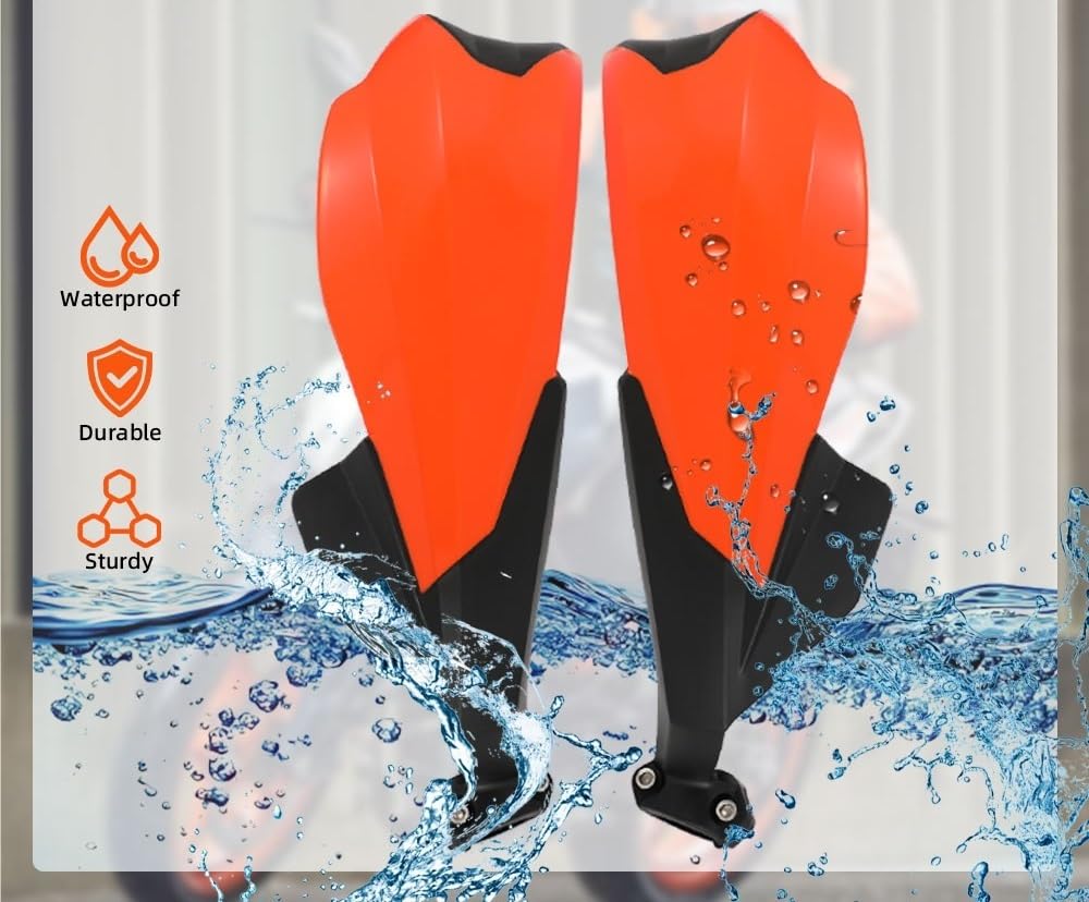 osłona dłoni motocykla Pasuje do jelca uniwersalny akcesoriów motocyklowych Duke 390 22 MM osłona dłoni osłony uchwytów(Orange)