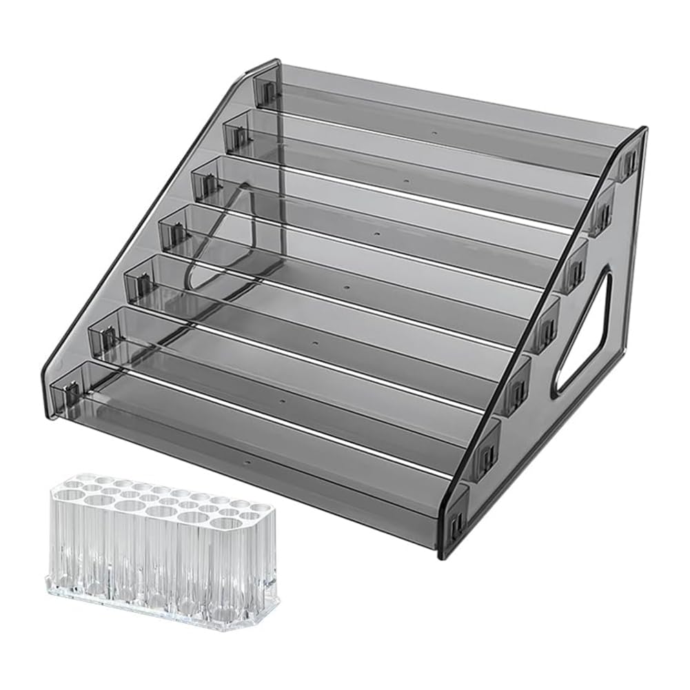 Corghd Acrylic Paint Organizer (7 Tier) Paint Brush Holder (26 Slots),Paint Bottle Organizer,for Alcohol Inks and Food Coloring