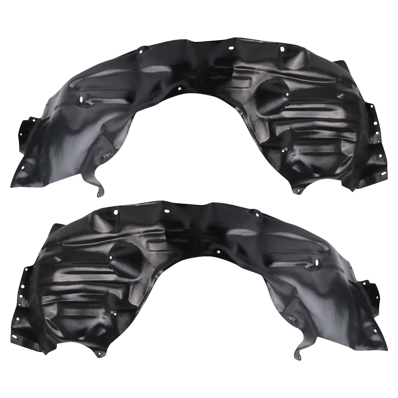 TRQ Front Driver and Passenger Side Inner Fender Liner Set | For 2019 Toyota RAV4