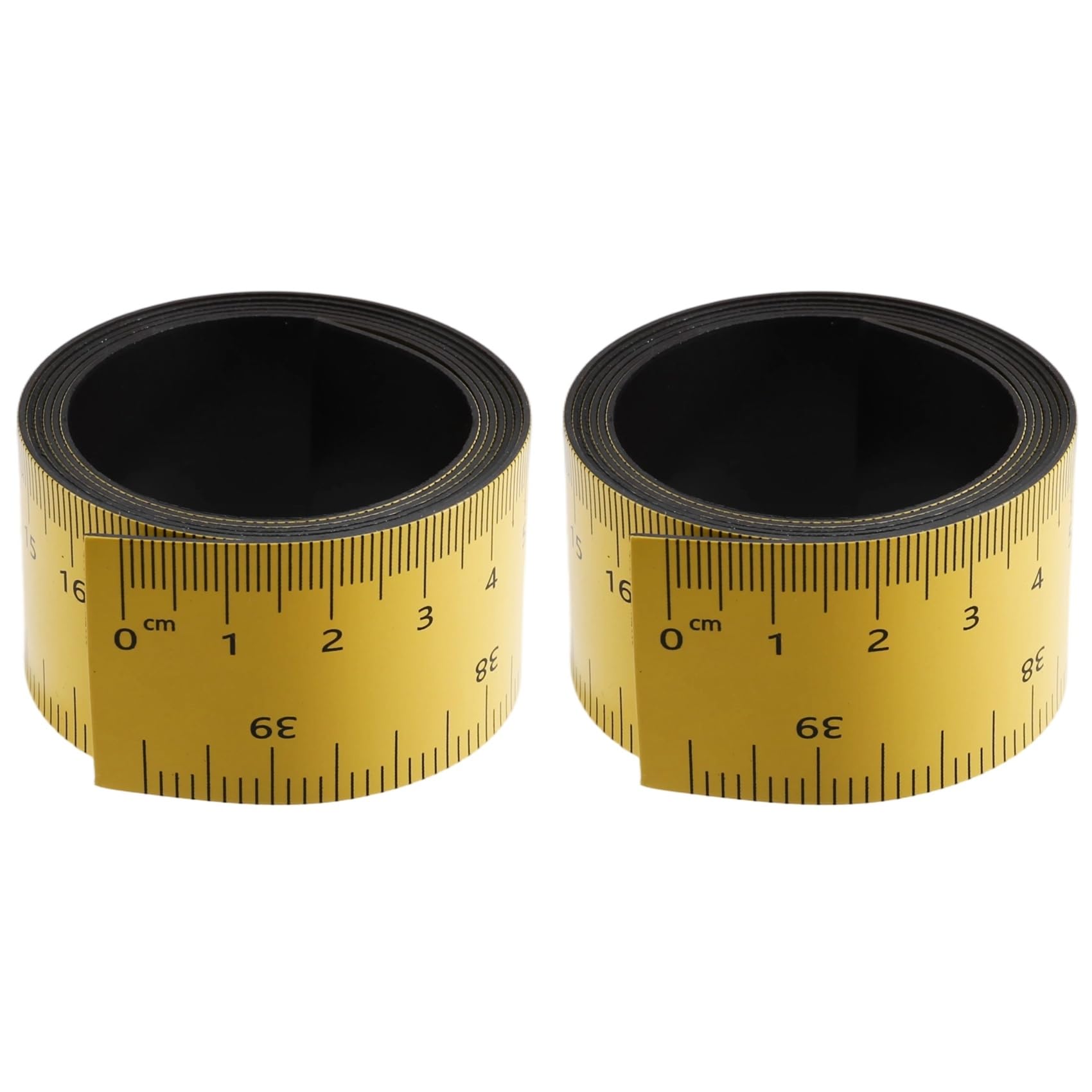 Yrreaty 2Pcs 39.37 Inch Magnetic Ruler Flexible Magnetic Ruler Magnet Measuring Tape With Both Inches And Centimeters