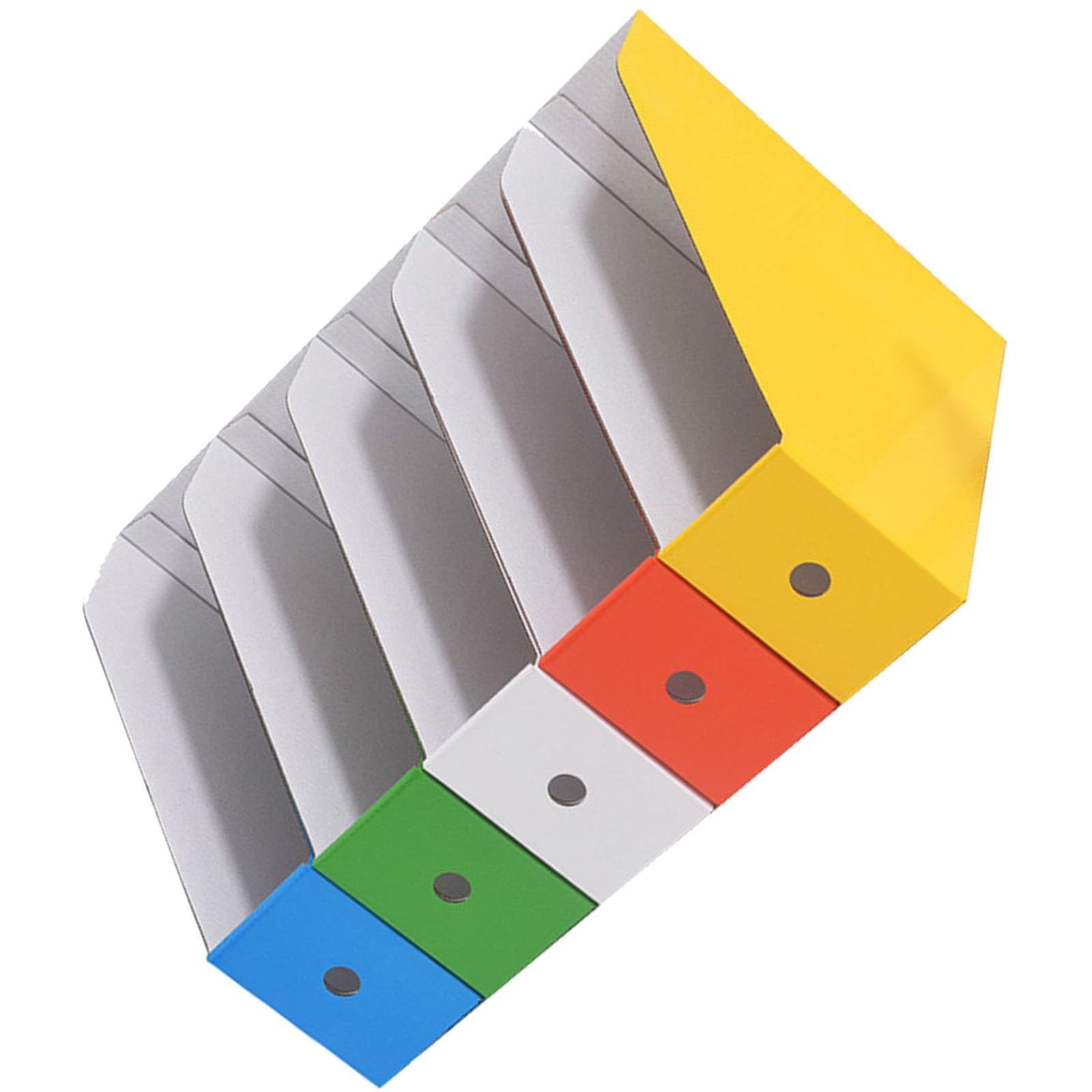 Porte-documents carton avec support stable pour trier les dossiers et magazines de bureau